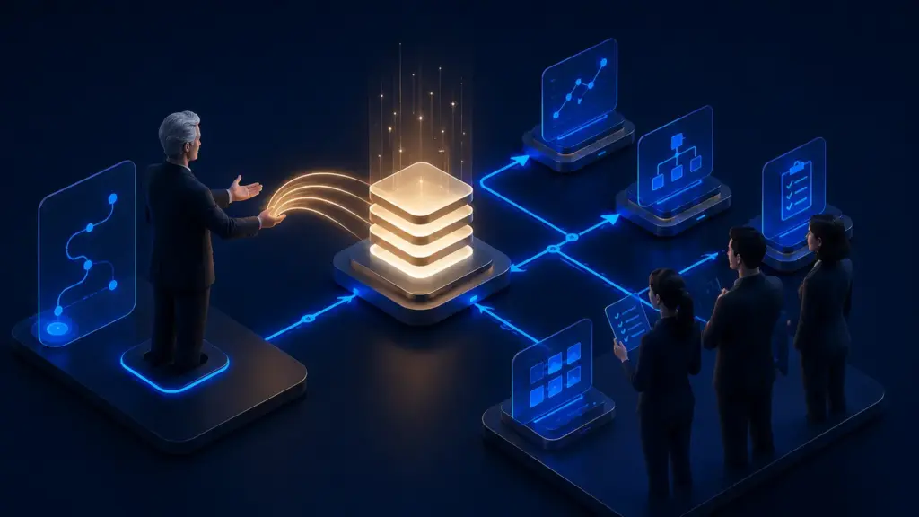 Trasferimento di roadmap, KPI, processi e responsabilità dal manager al team interno
